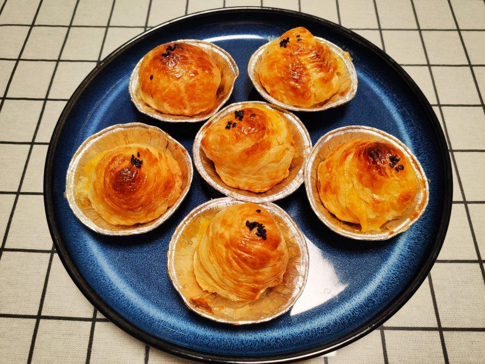 蛋挞皮版烤汤圆