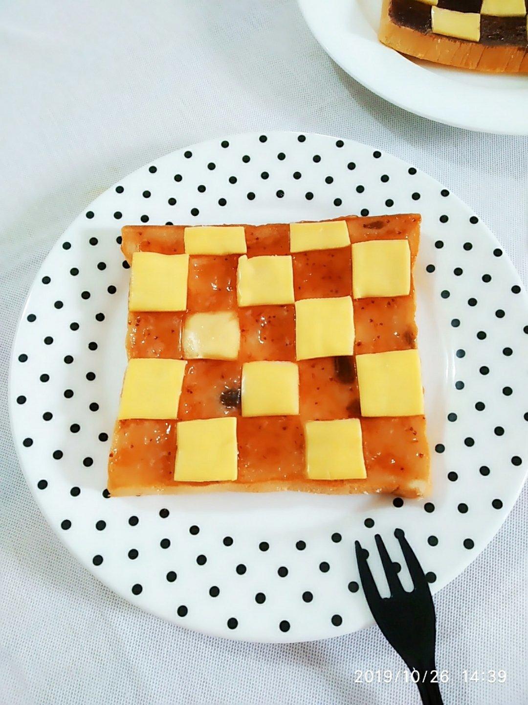 超炫酷的棋盘烤吐司