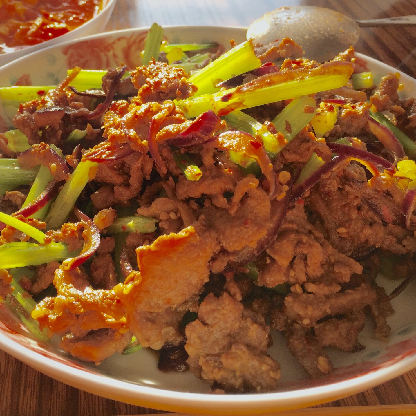 孜然牛肉粒