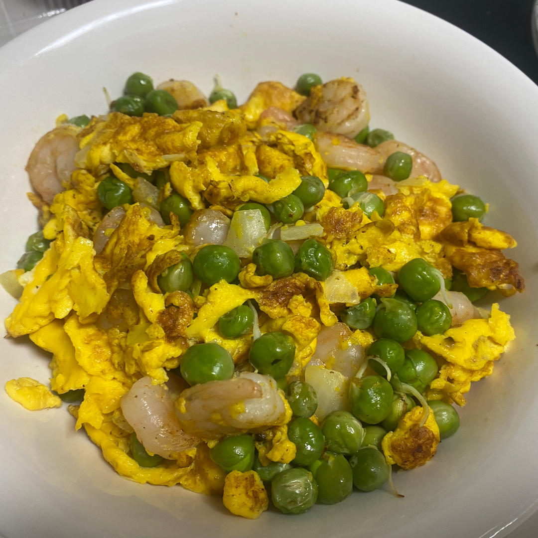 低脂豌豆虾仁滑蛋