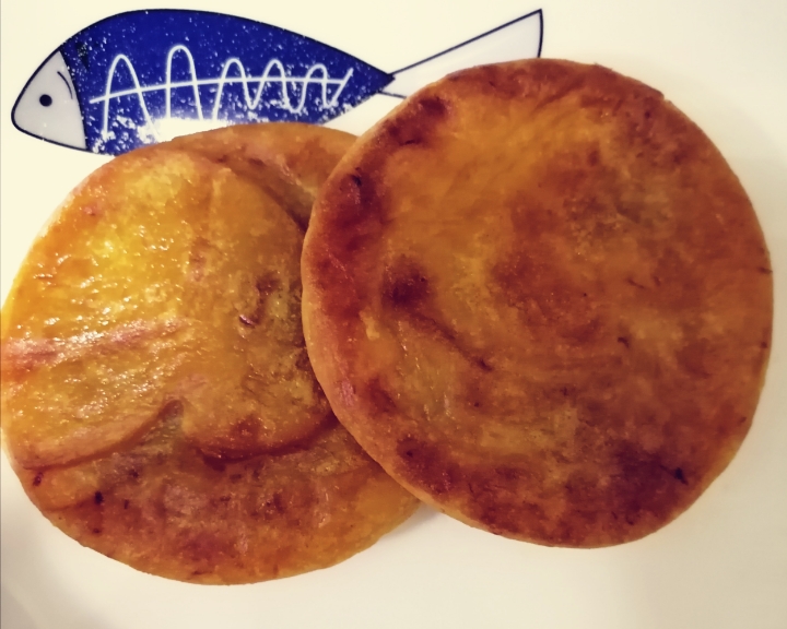 南瓜豆沙糯米饼的做法