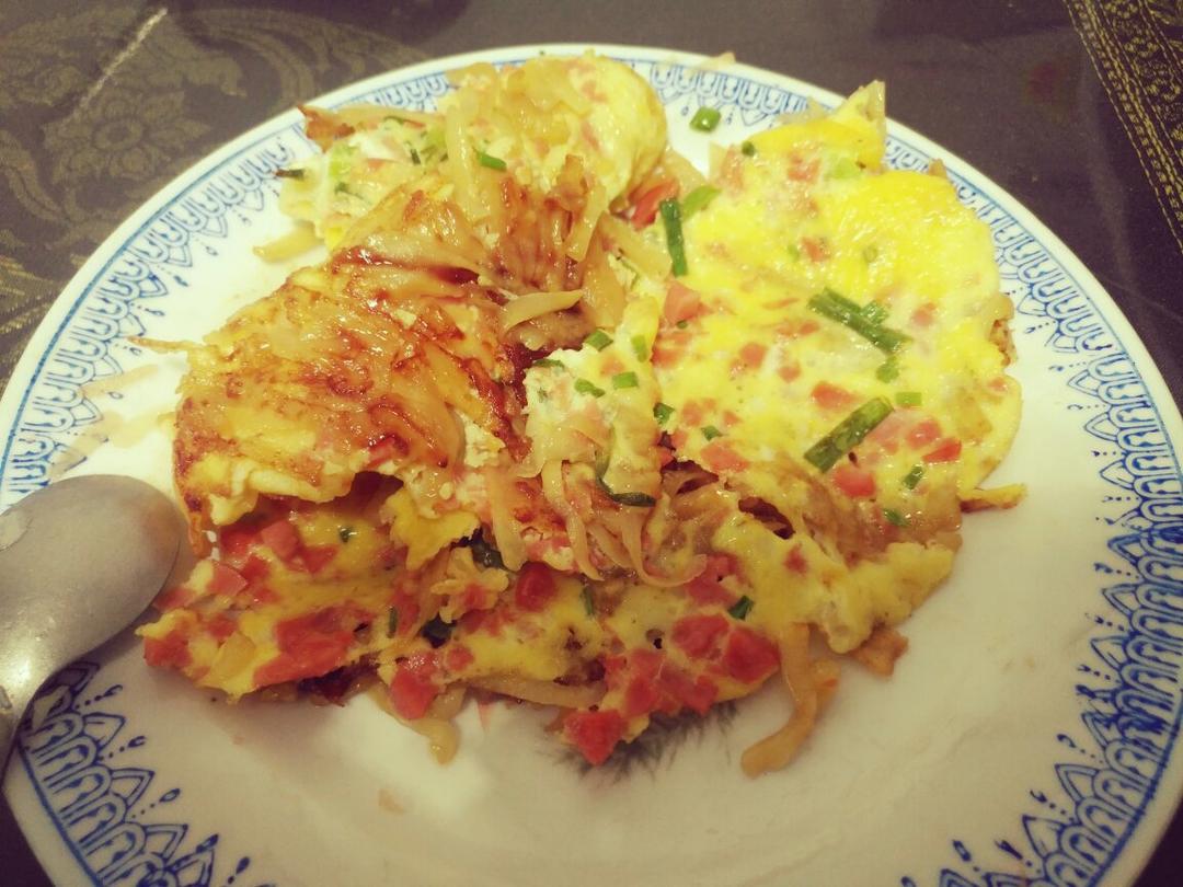 土豆丝鸡蛋饼