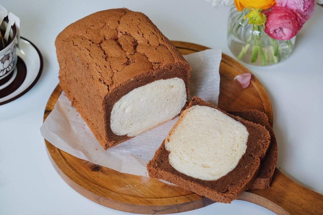 一次成功的黑钻吐司｜蛋糕➕面包的神仙搭配