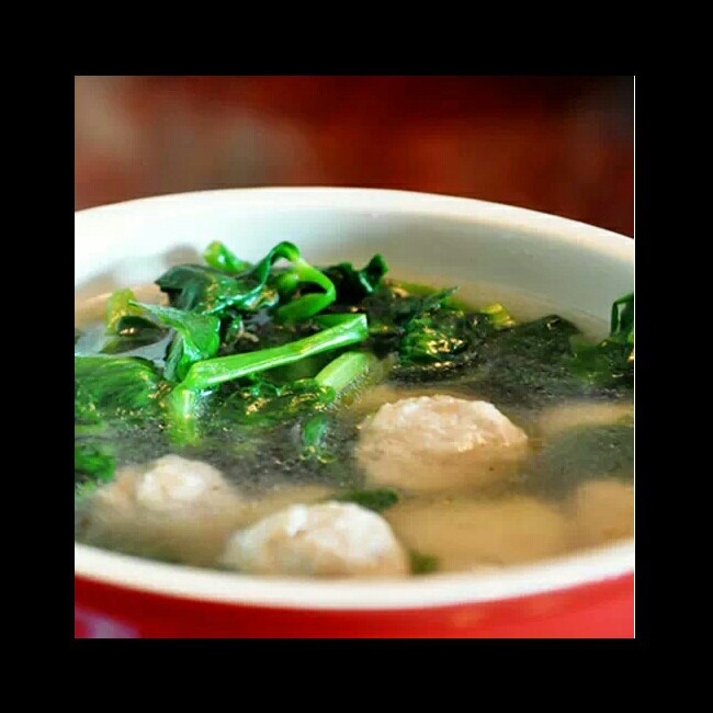 青菜肉丸汤
