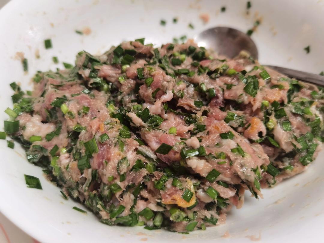 韭菜鲜肉蒸饺
