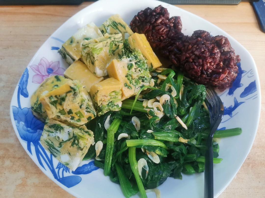 菠菜鸡蛋羹