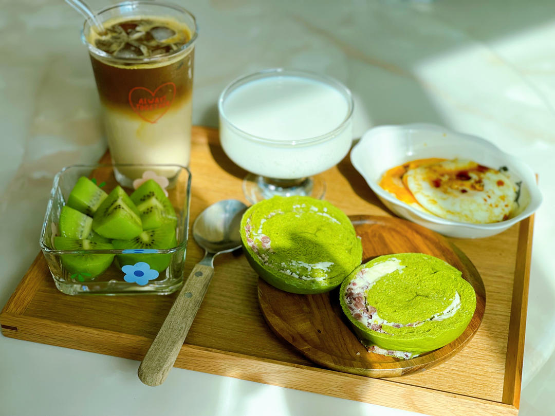 抹茶橙皮/蜜豆乳酪贝果🍵小清新甜美🍃烤箱