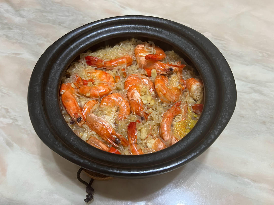 蒜蓉粉丝虾煲