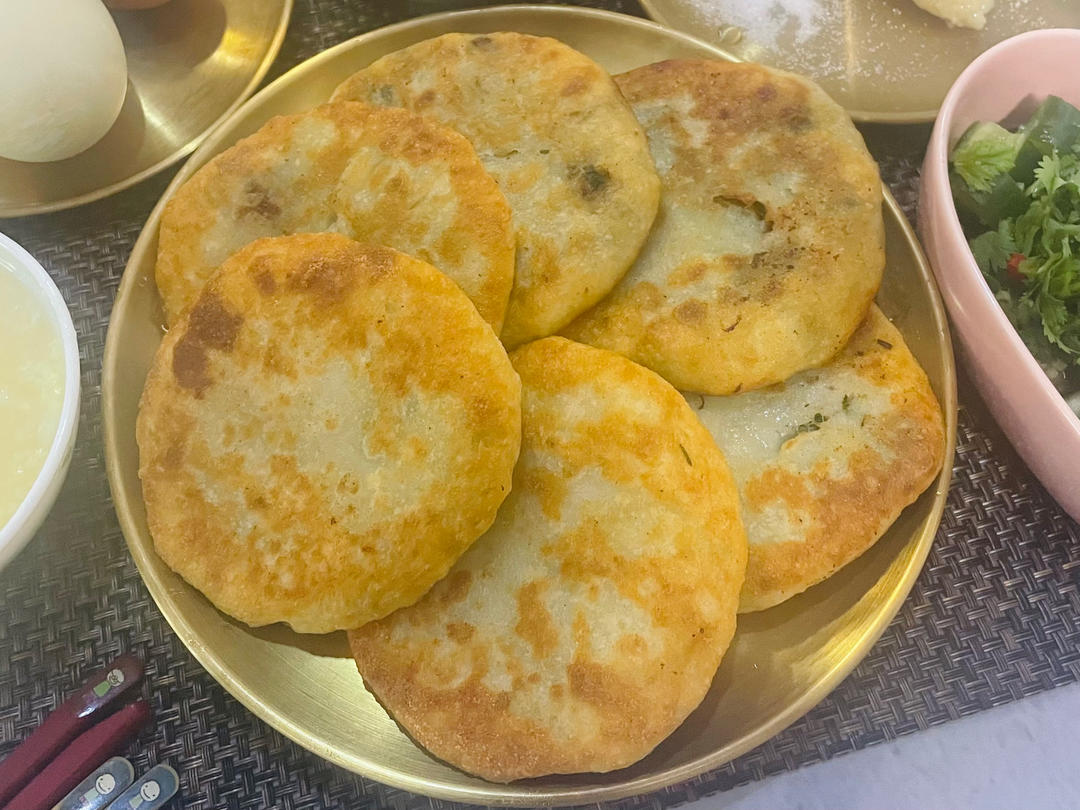 碱蓬菜饼，一个有故事的菜饼😅