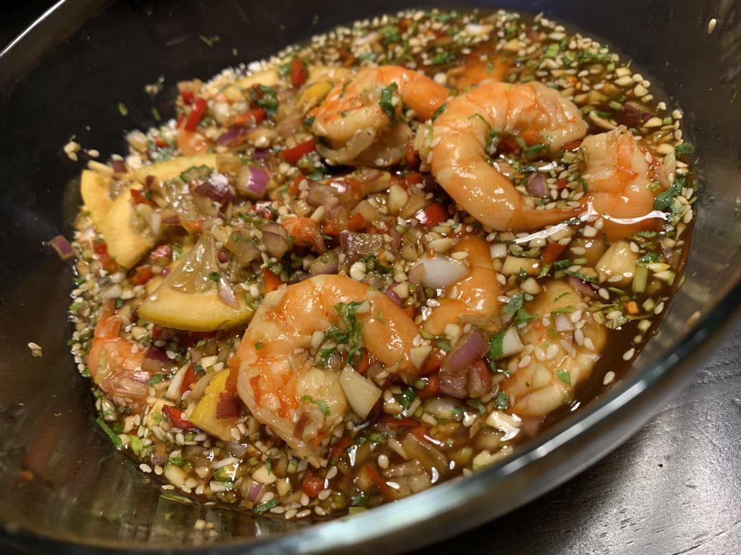 【视频菜谱】酸辣开胃的泰式柠檬虾