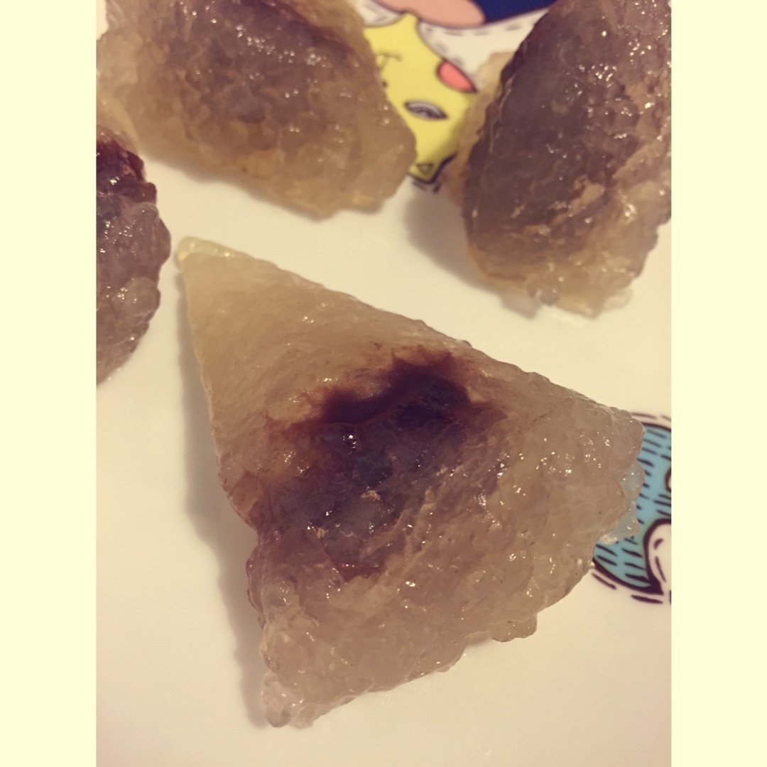 水晶豆沙粽