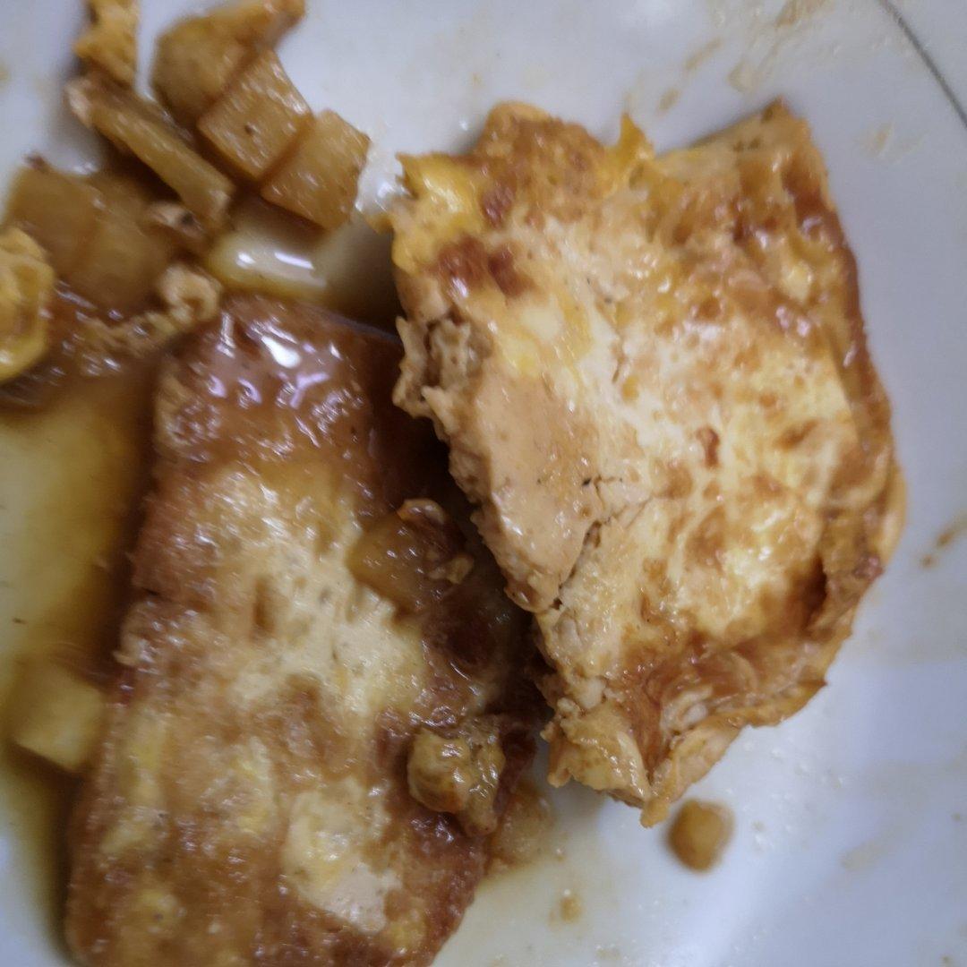 焖煎豆腐