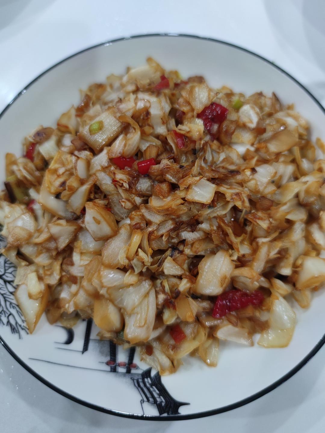 炒腌包菜（微酸版）