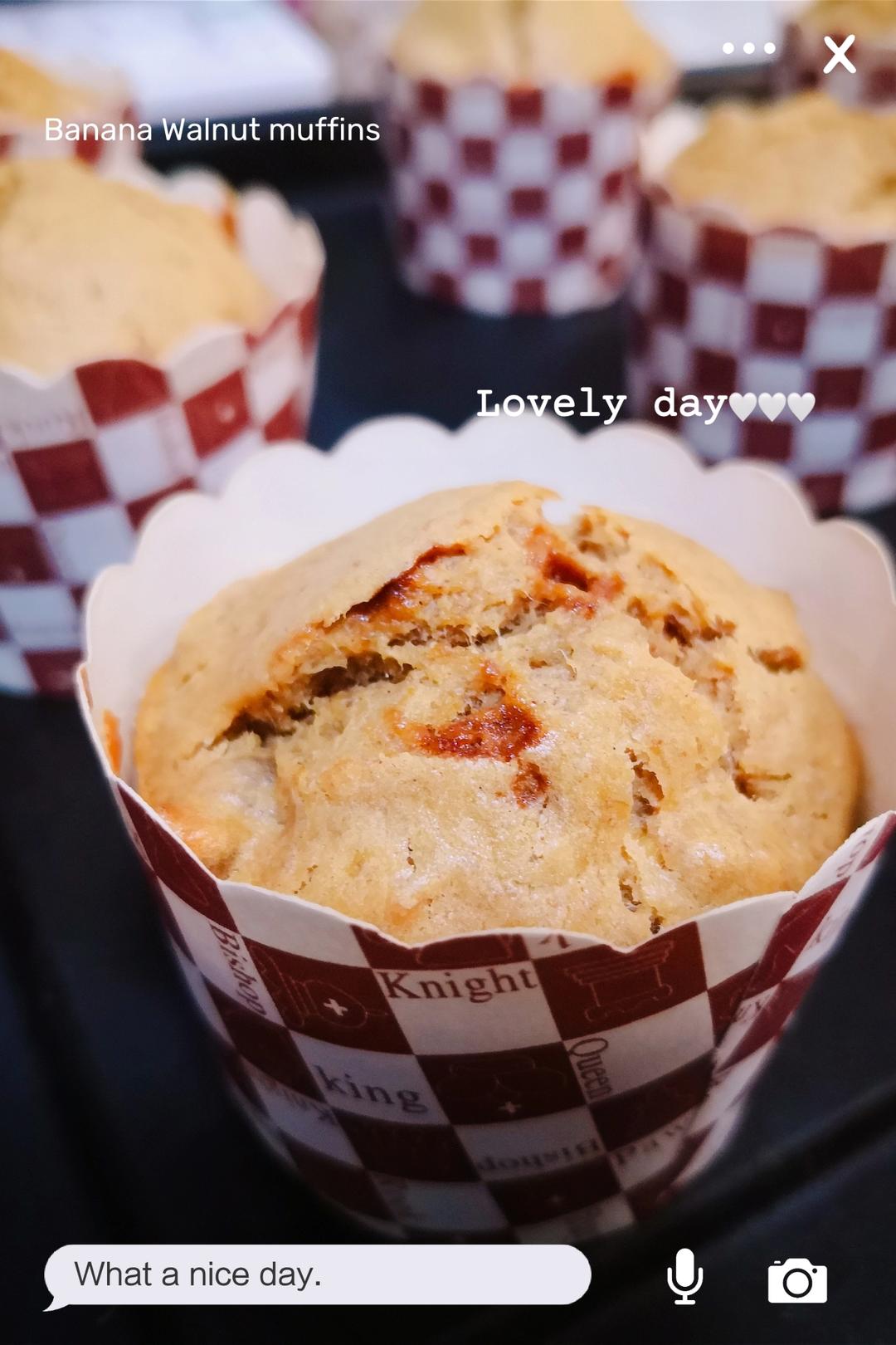 香蕉核桃麦芬 （超级湿润）