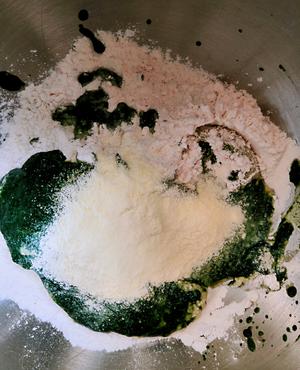 不变色的奶香菠菜馒头（松软快手一发馒头）的做法 步骤4