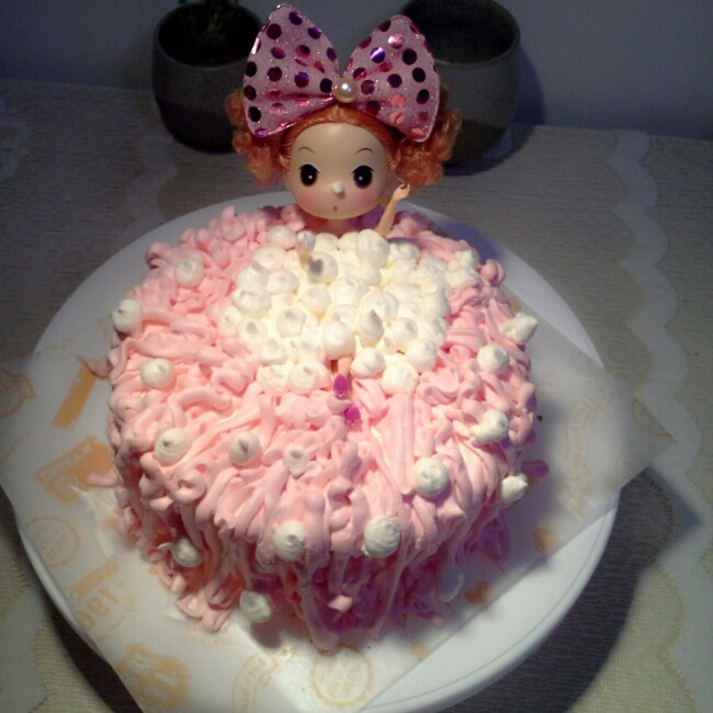 详细步骤制作泡泡浴娃娃蛋糕