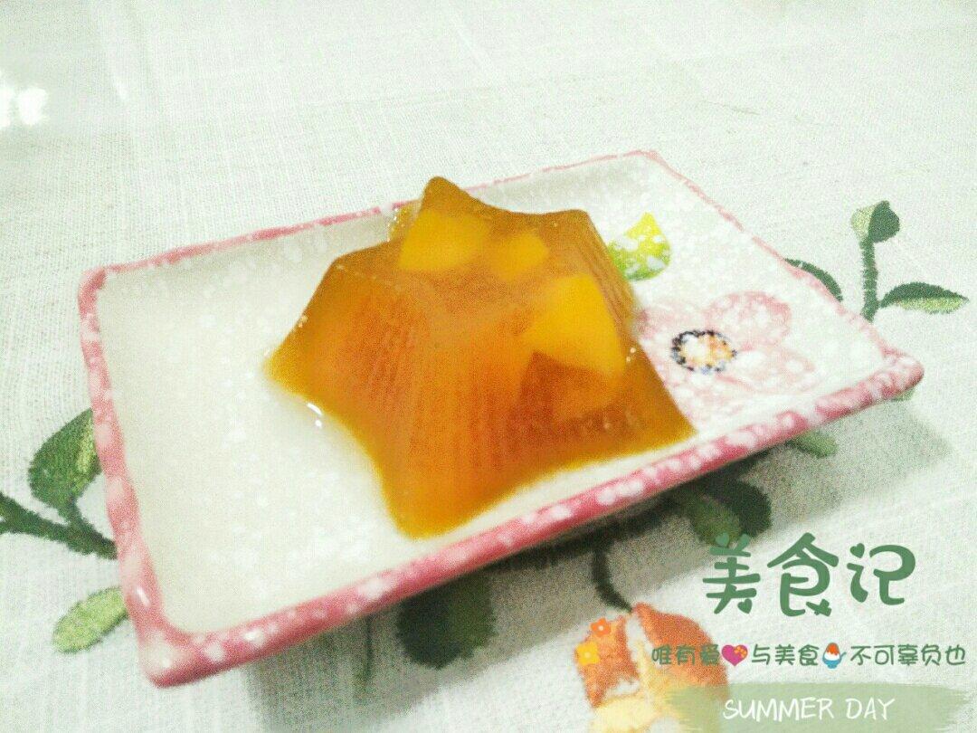 【菠萝果冻】用白凉粉轻松制