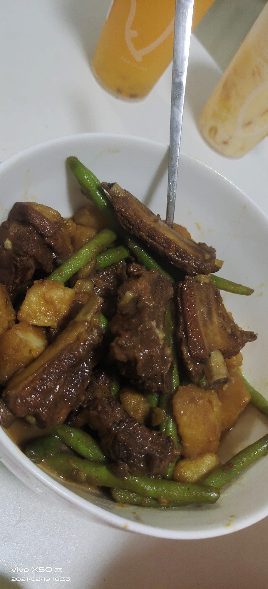 排骨炖土豆豆角