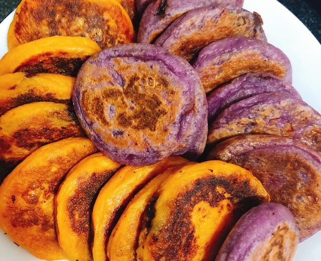 红薯紫薯糯米饼