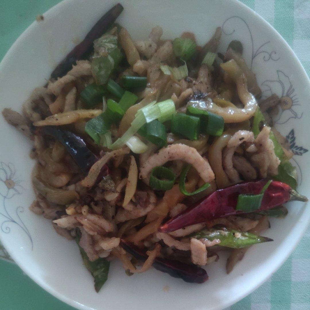 榨菜炒肉丝