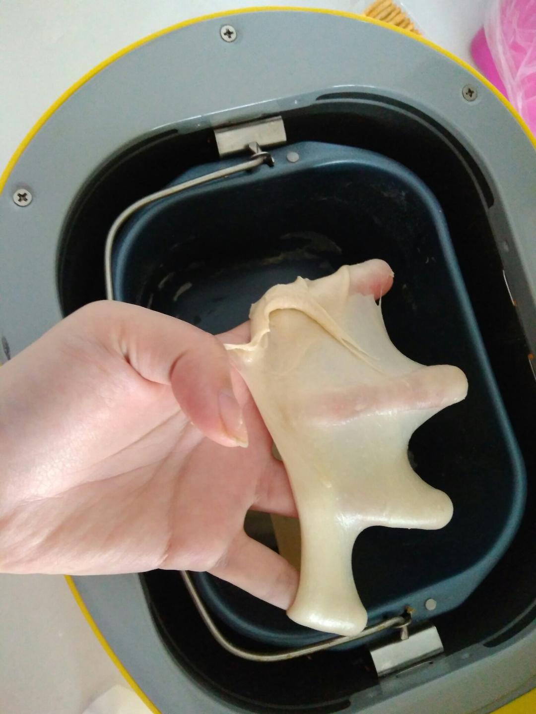 夏天面包机如何揉手套膜