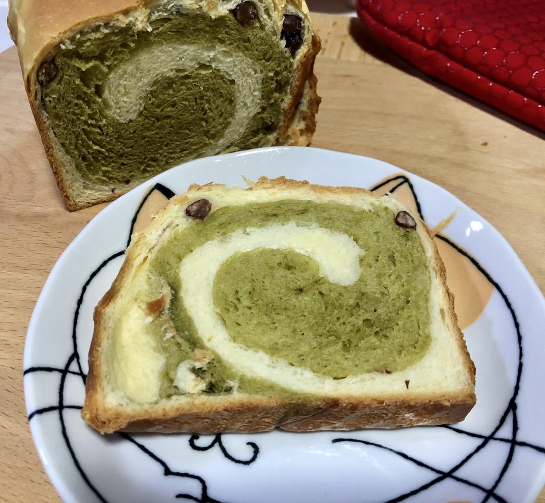 最正宗的日式抹茶红豆吐司