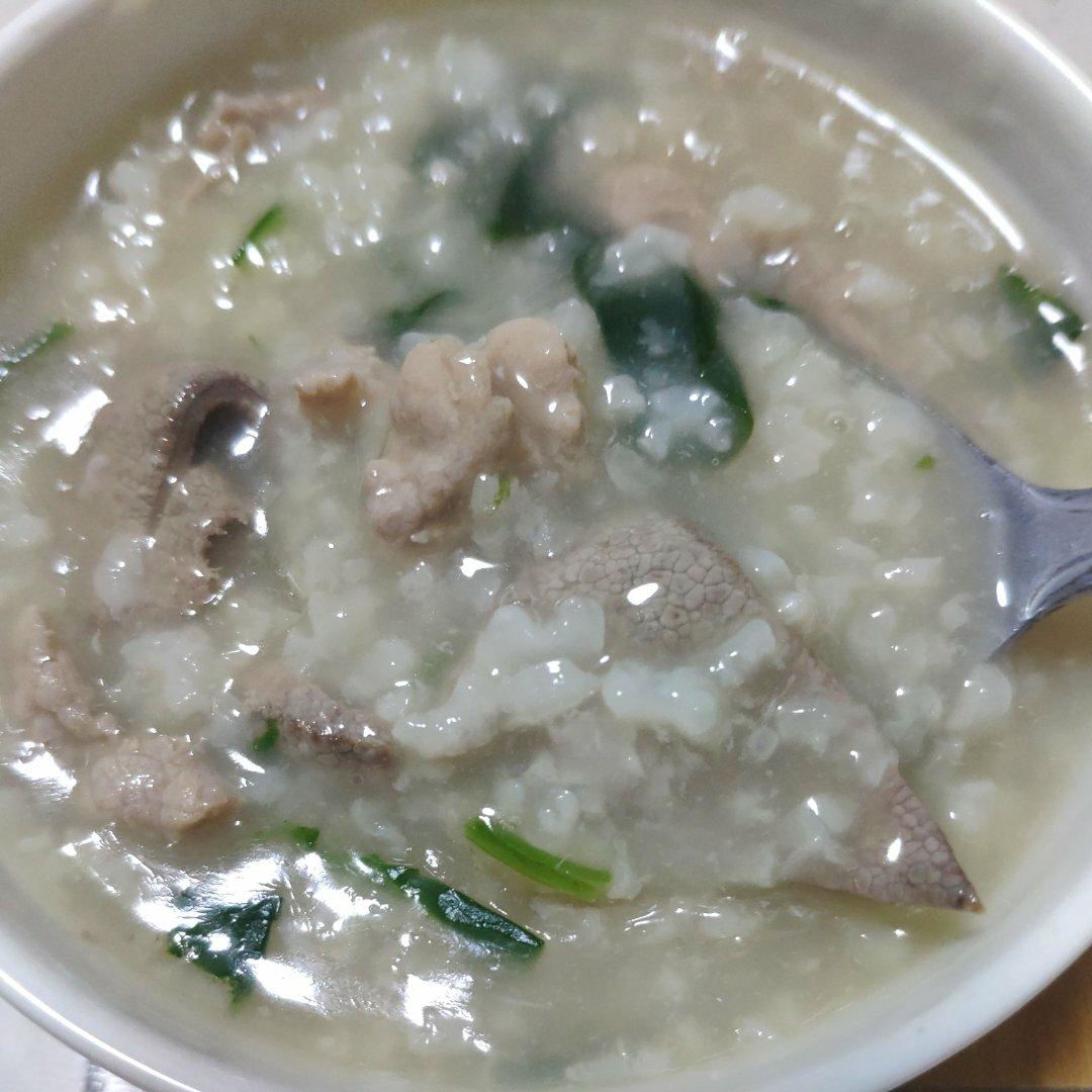 辅食之猪肝瘦肉菠菜粥