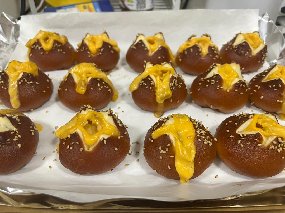 德式碱水面包｜爆浆芝士牛肉丸｜超快手｜0糖低卡｜免冷冻｜免发酵｜免手套膜