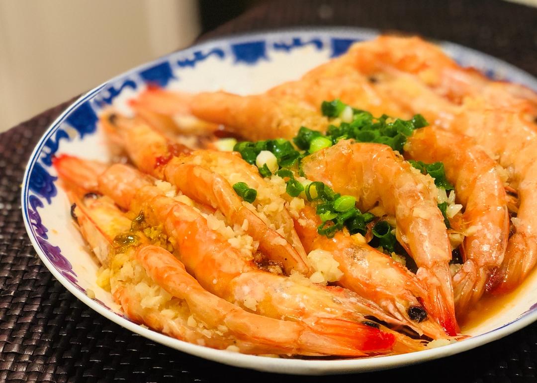 宴客菜 蒜蓉粉丝蒸虾 灶头间e好咪道做的蒜蓉粉丝