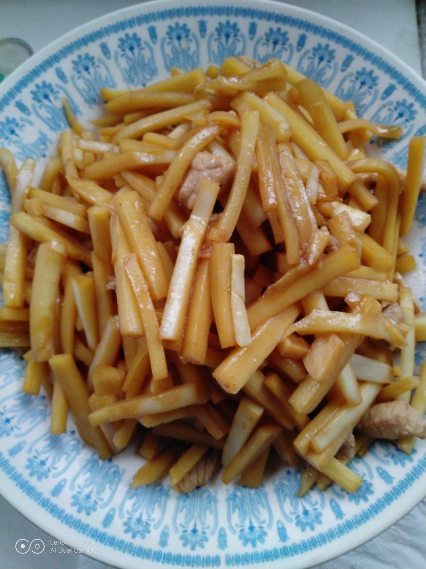 茭白炒肉丝