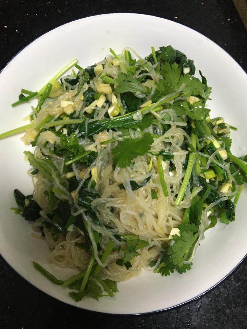 凉拌菠菜粉丝