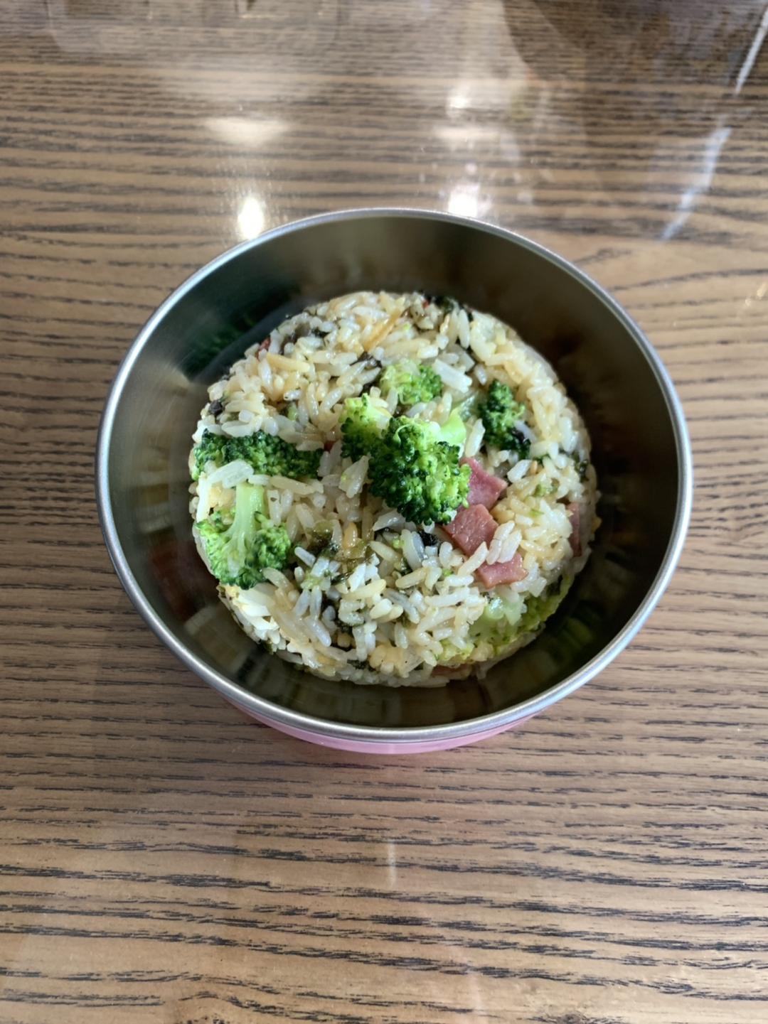 培根芝士炒饭的做法