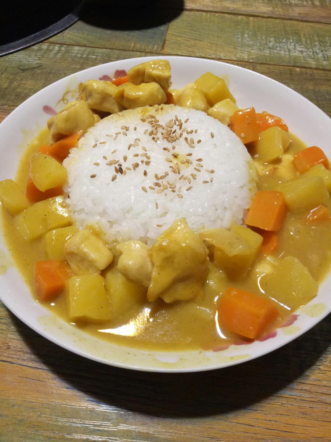 咖喱鸡饭