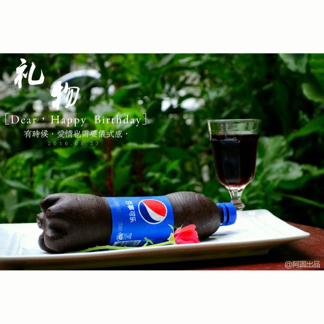 爆红的可乐冰淇淋蛋糕