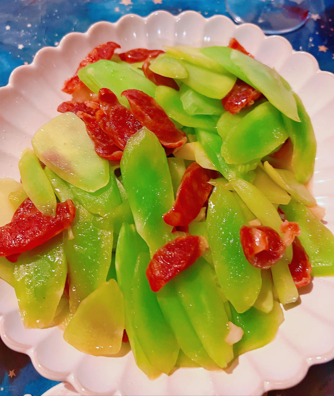 莴笋炒腊肠