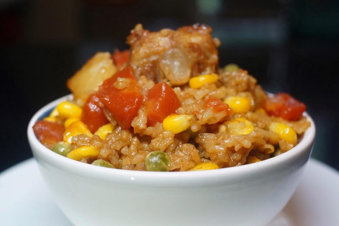 电饭锅版排骨焖饭