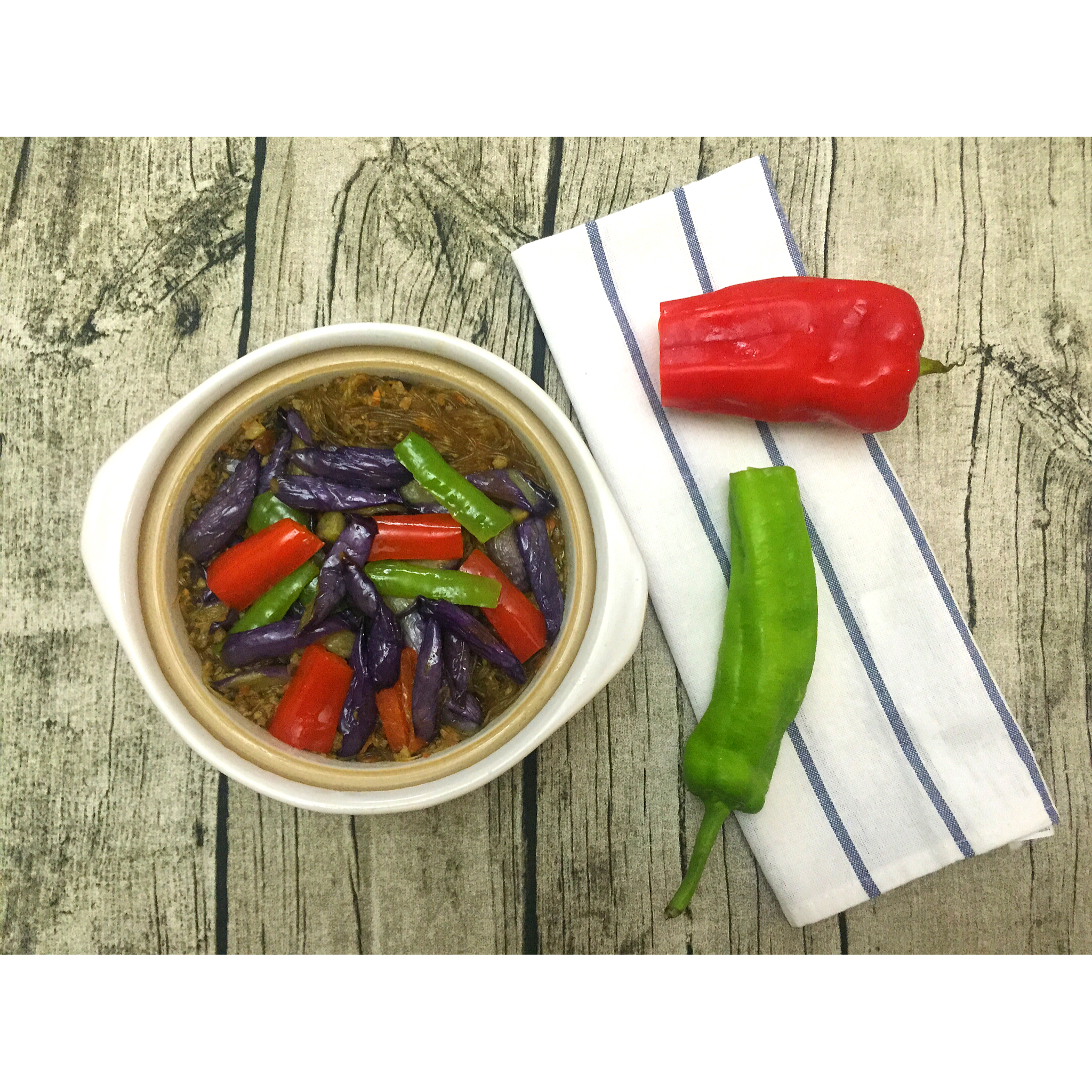 肉末茄子粉丝煲