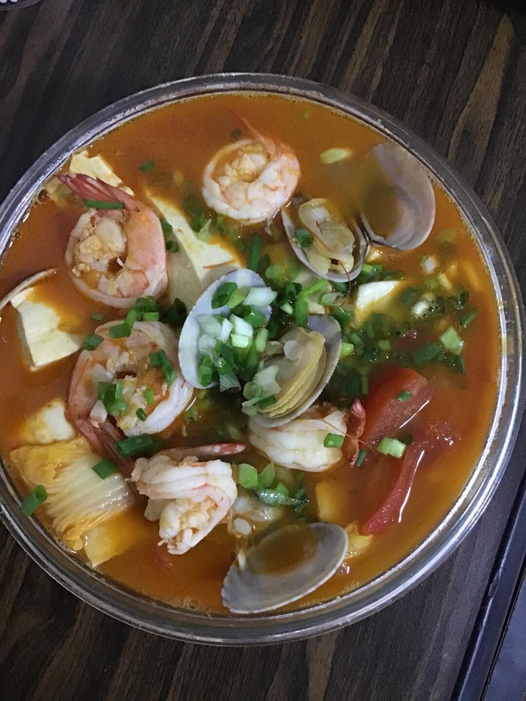 海鲜豆腐汤的做法