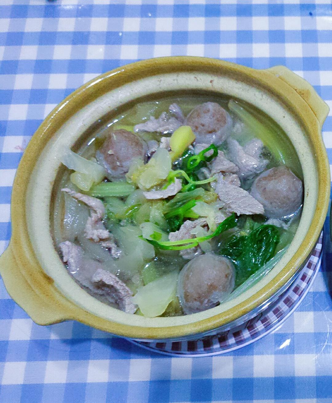 水咸菜瘦肉煲