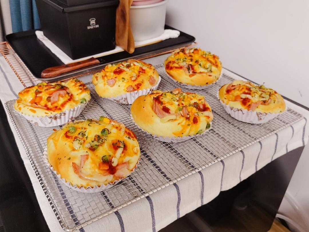 🍕披萨面包卷｜一次发酵｜方便快手
