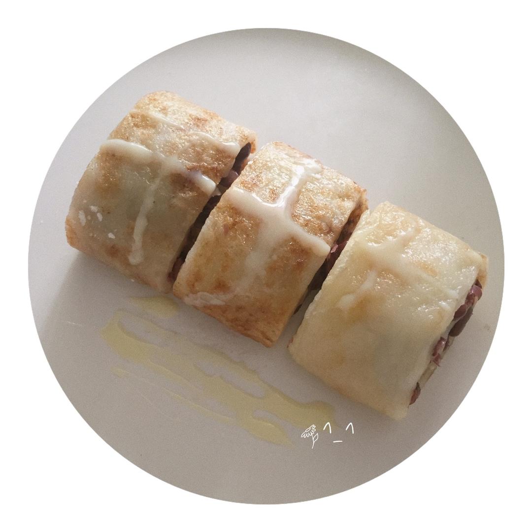 糯米红豆卷