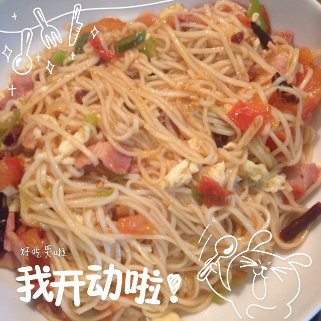 懒人必备 鸡蛋西红柿炒面条