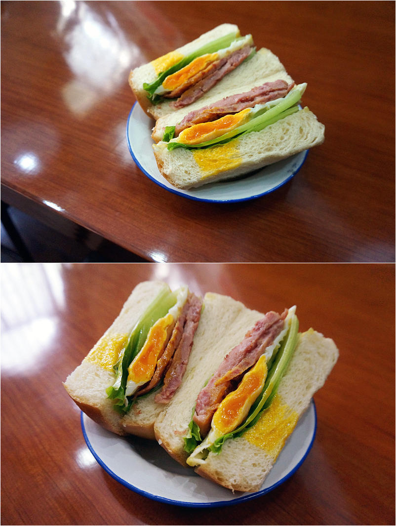 丧心病狂的厚片午餐肉三明治