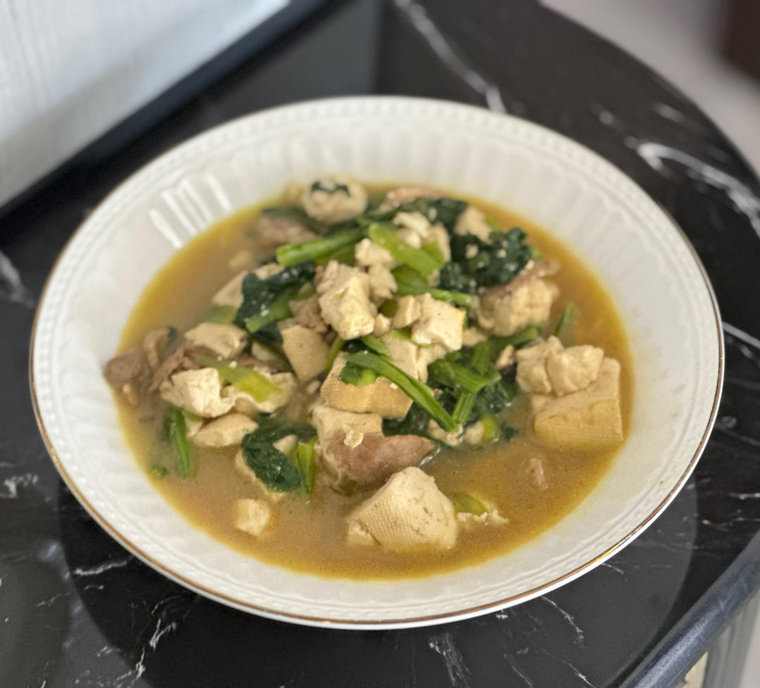 小白菜炖豆腐