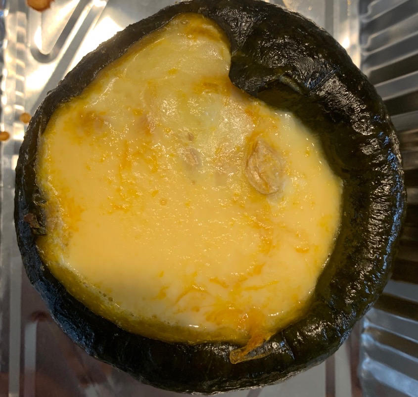 贝贝南瓜的奇特打开方式：南瓜烤蛋挞