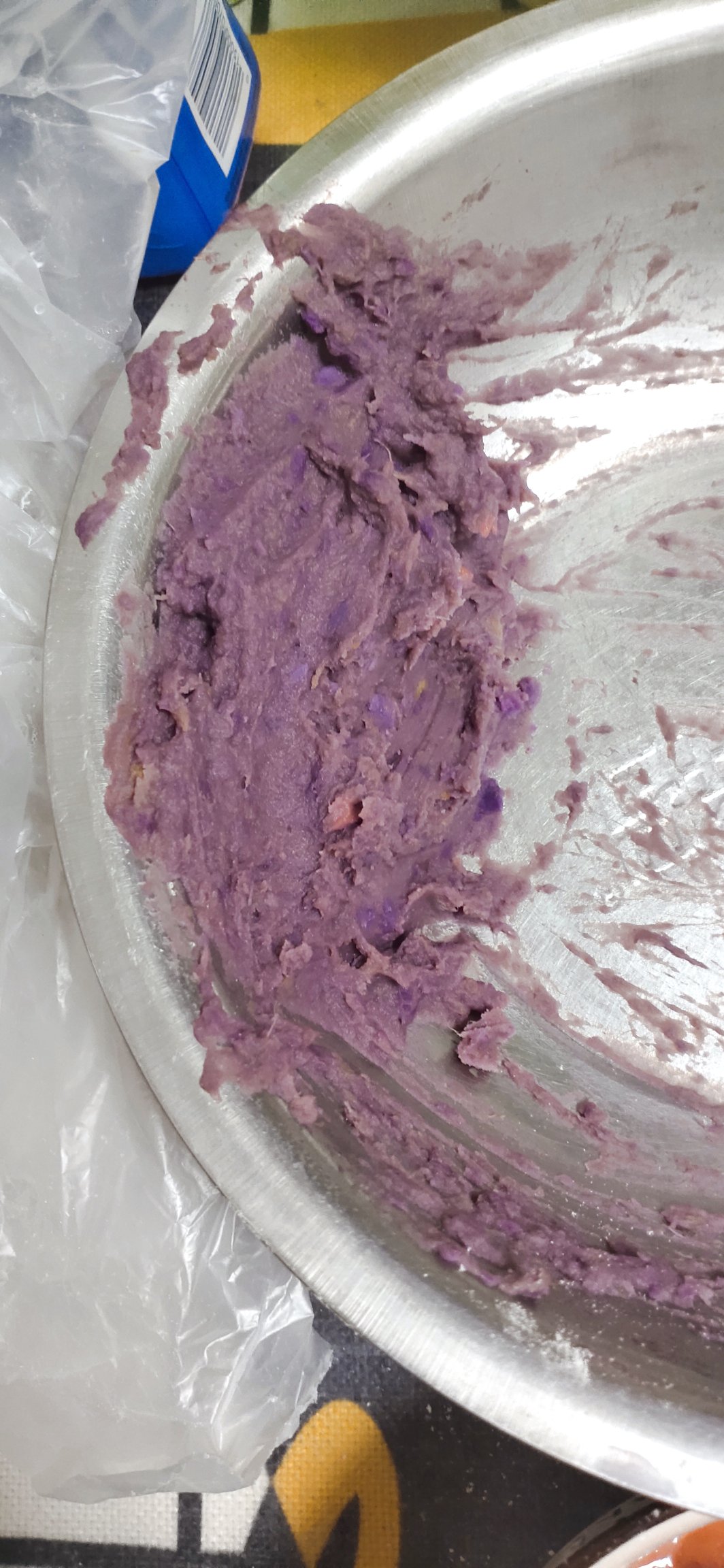 免烤箱❗️糯叽叽超好吃的紫薯香芋糯米饼