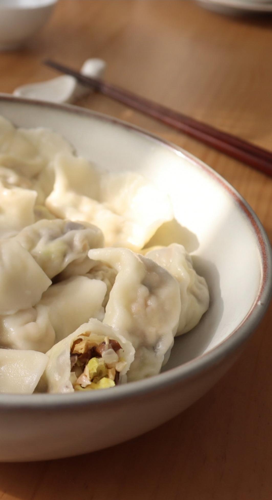 香菇腐竹白菜水饺