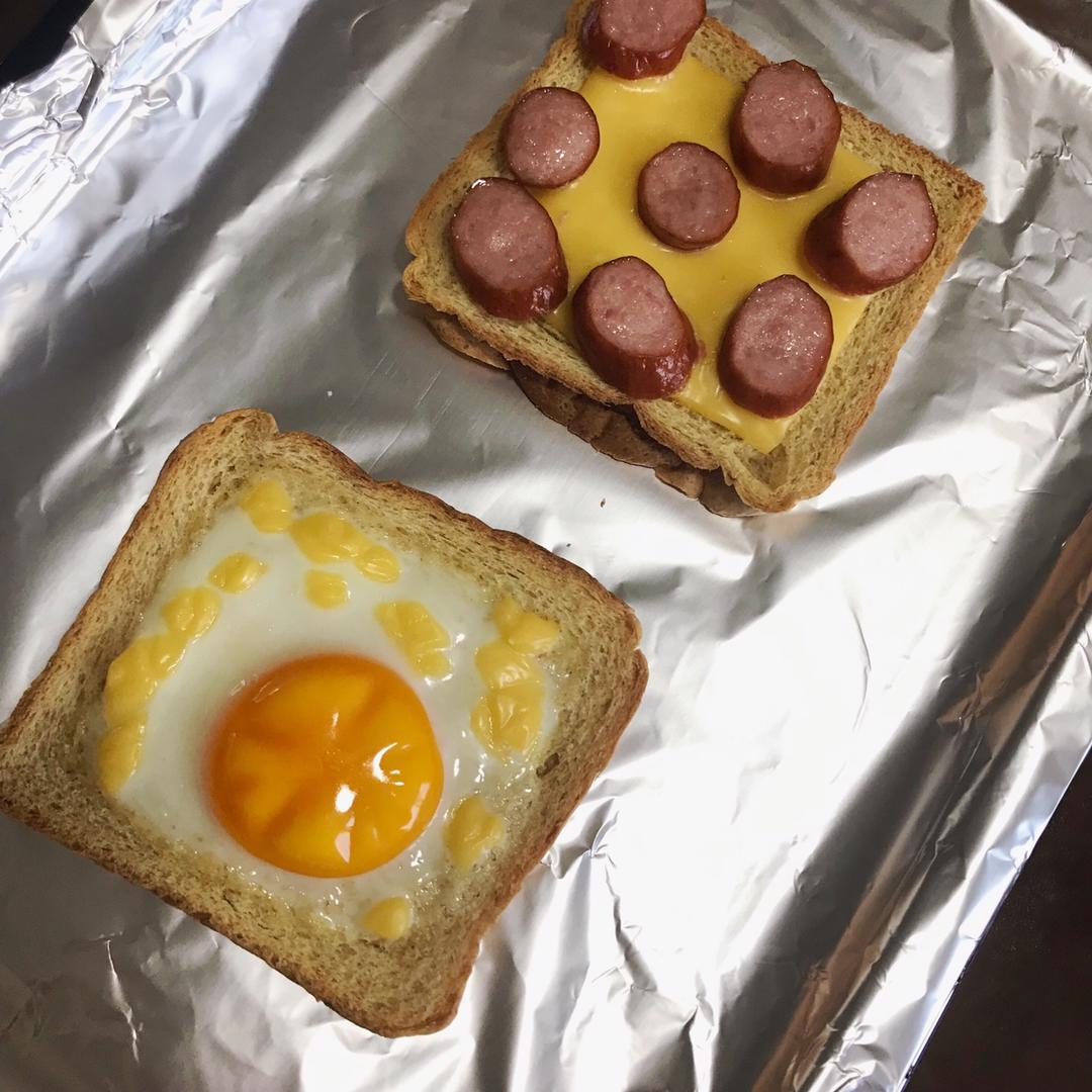 鸡蛋芝士烤吐司