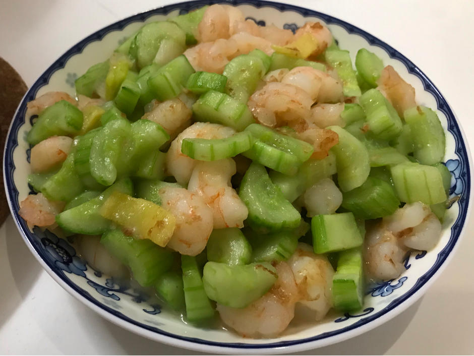 黄瓜炒虾仁