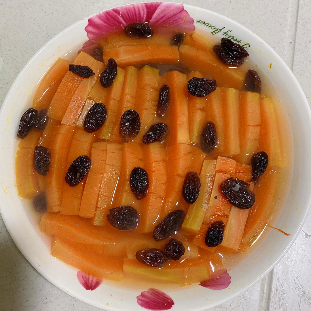 太简单-葡萄干蒸南瓜